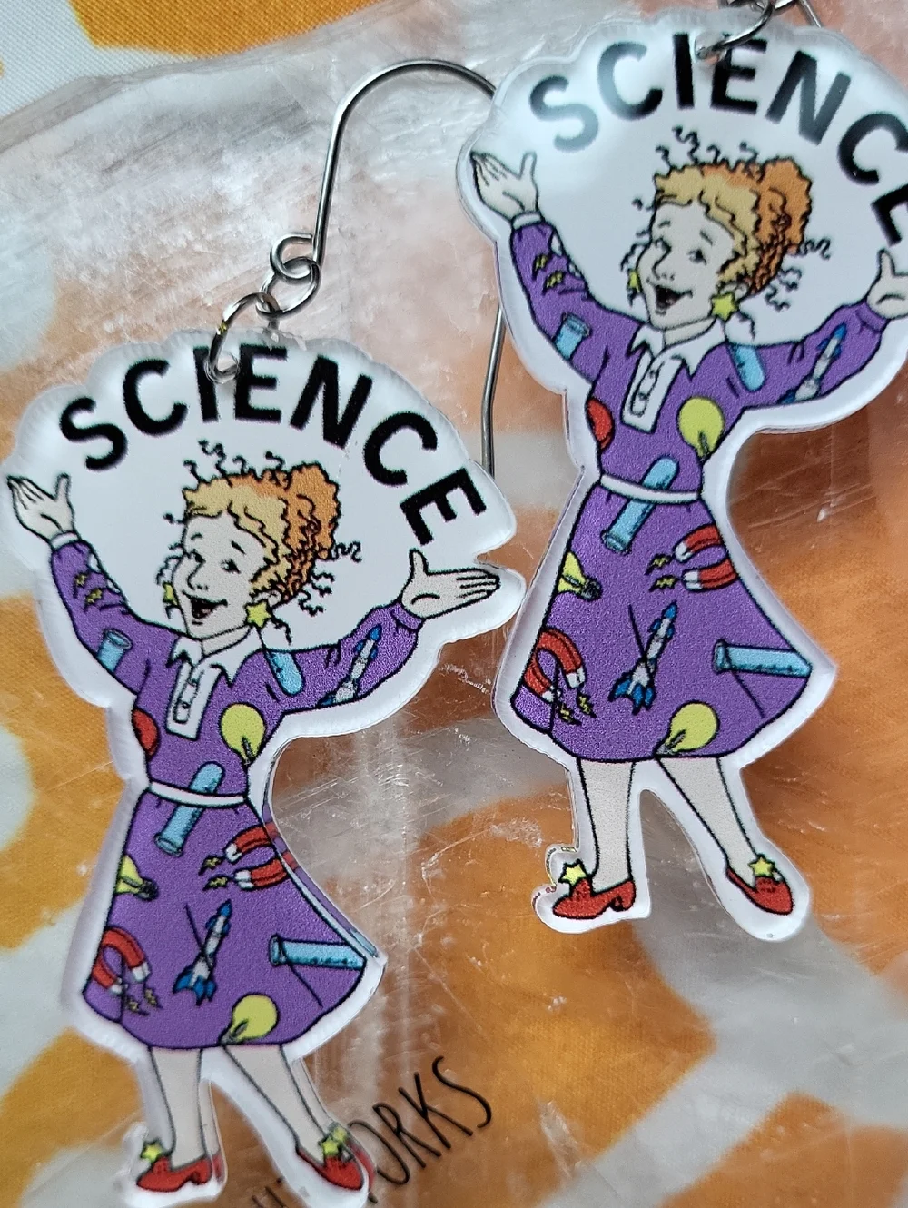 Ms. Frizzle Science Earrings